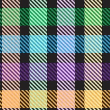 Gökkuşağı Tartan Glen Ekoseli Moda tekstil ve grafikleri için uygun kusursuz desen