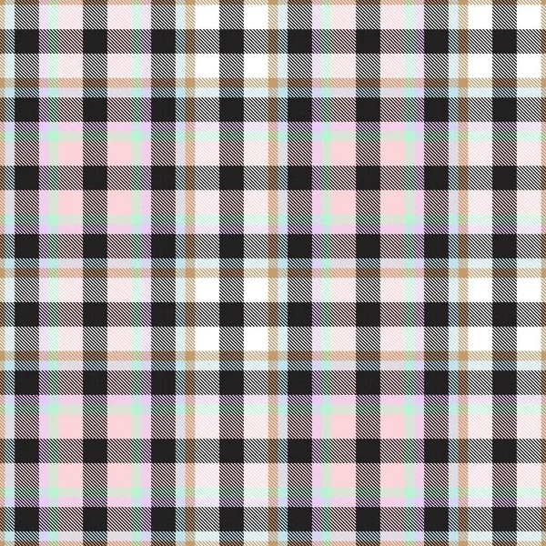 Szivárvány Tartan Glen Plaid Texturált Zökkenőmentes Minta Alkalmas Divat Textil — Stock Vector