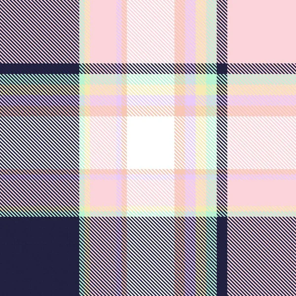 Rainbow Tartan Glen Plaid Texturiertes Nahtloses Muster Für Modetextilien Und — Stockvektor