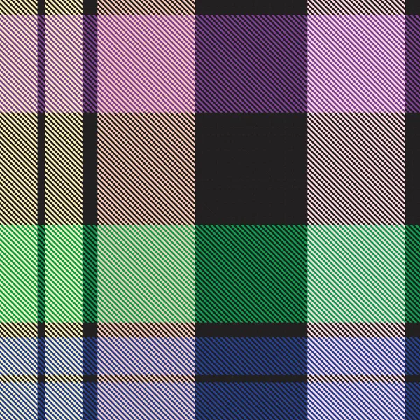 Rainbow Tartan Glen Plaid Textuur Naadloos Patroon Geschikt Voor Mode — Stockvector