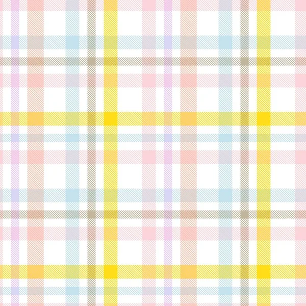 Rainbow Tartan Glen Plaid Texturiertes Nahtloses Muster Für Modetextilien Und — Stockvektor