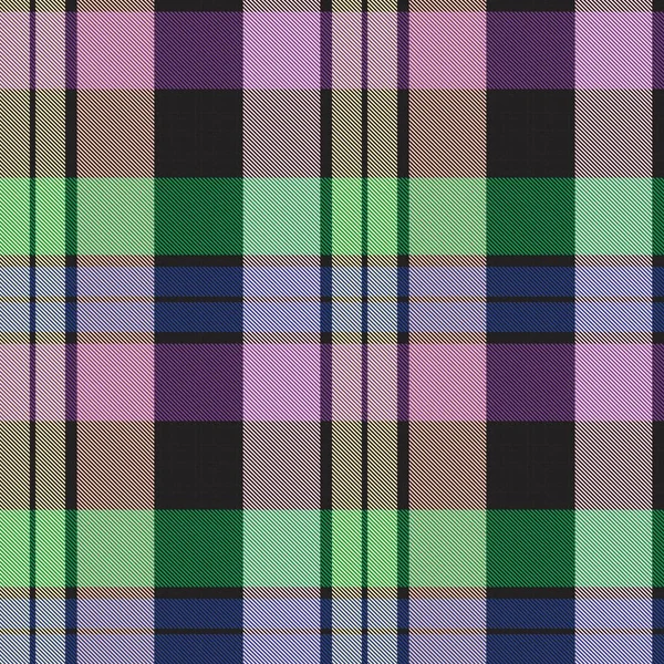 Rainbow Tartan Glen Plaid Textuur Naadloos Patroon Geschikt Voor Mode — Stockvector