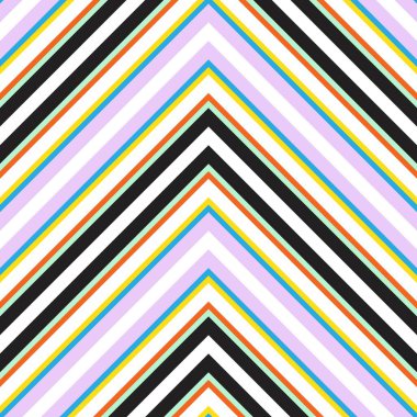 Gökkuşağı sembolü köşegen çizgili desensiz arka plan moda tekstil ve grafikleri için uygun