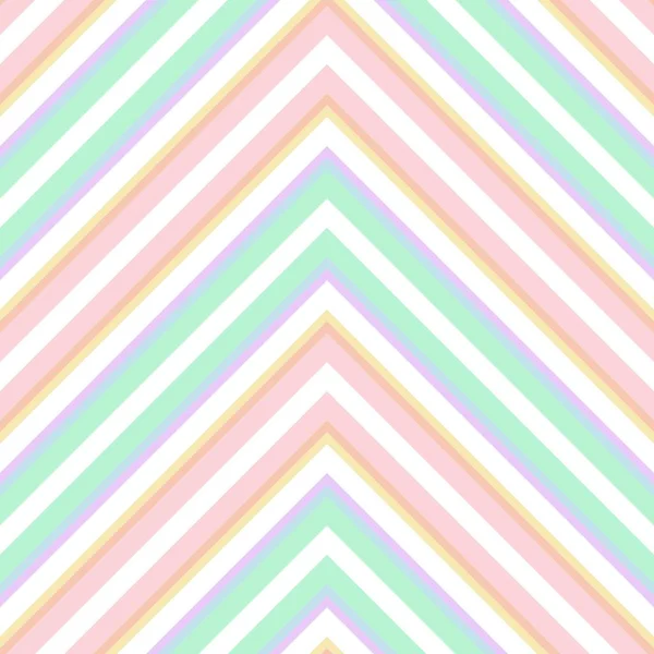 Rainbow Chevron Diagonal Listrado Sem Costura Fundo Padrão Adequado Para — Vetor de Stock