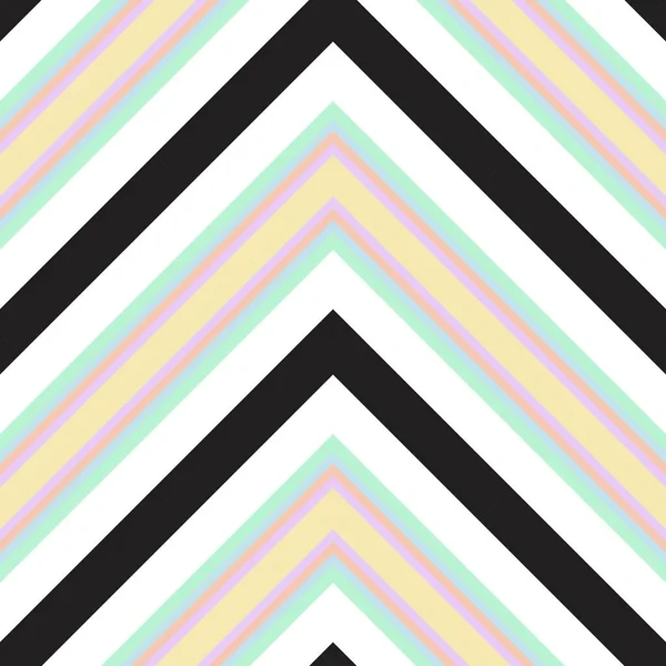 Rainbow Chevron Diagonal Listrado Sem Costura Fundo Padrão Adequado Para — Vetor de Stock