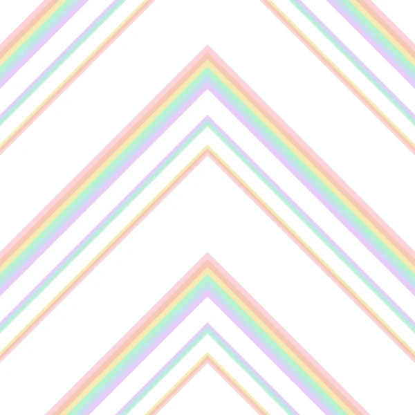 Rainbow Chevron Diagonal Listrado Sem Costura Fundo Padrão Adequado Para — Vetor de Stock