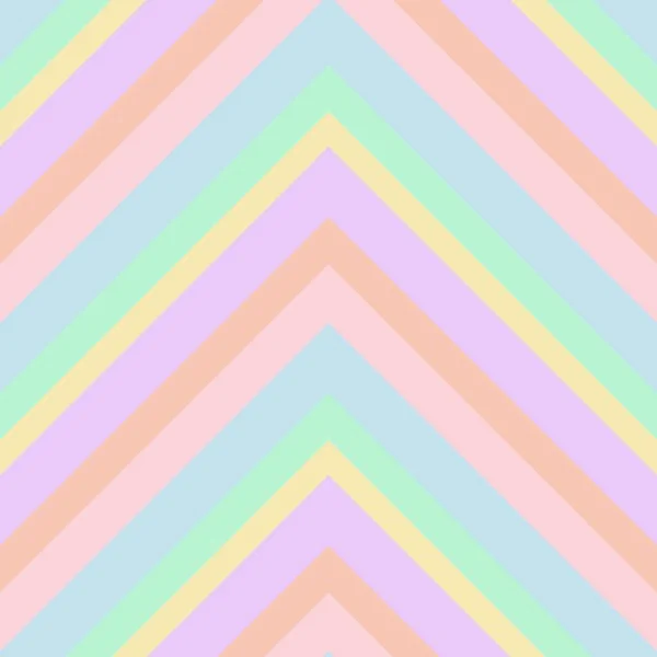 Rainbow Chevron Diagonal Striped Seamless Pattern Background Suitable Fashion Textiles — Stock Vector