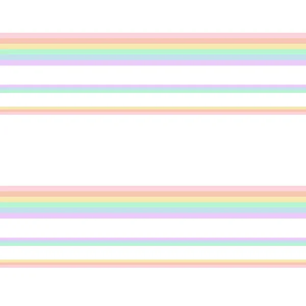 Rainbow Horizontal Bergaris Pola Latar Belakang Yang Cocok Untuk Tekstil - Stok Vektor