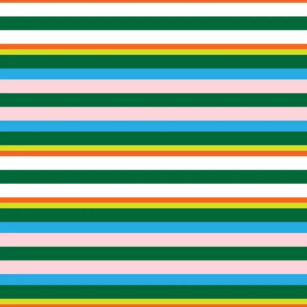 Rainbow Horizontal Striped Seamless Pattern Background 그래픽 — 스톡 벡터