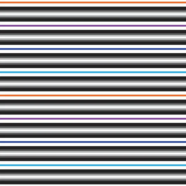 Rainbow Horizontal Striped Seamless Pattern Background 그래픽 — 스톡 벡터