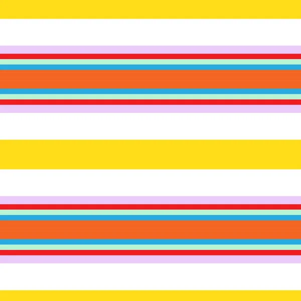 Rainbow Horizontal Listrado Sem Costura Fundo Padrão Adequado Para Têxteis — Vetor de Stock