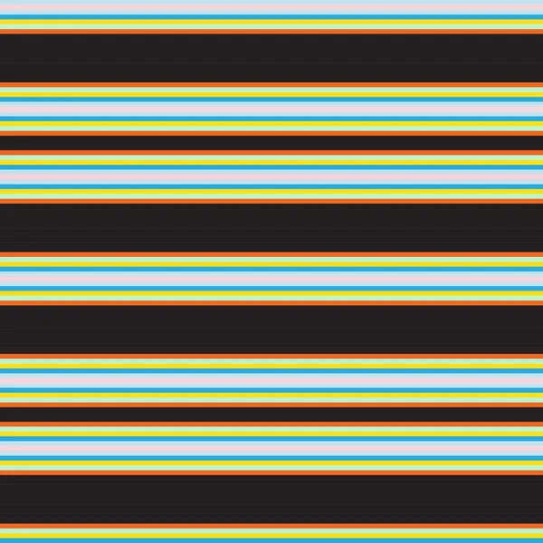 レインボー水平ストライプのシームレスなパターンの背景に適したファッション繊維 グラフィック — ストックベクタ