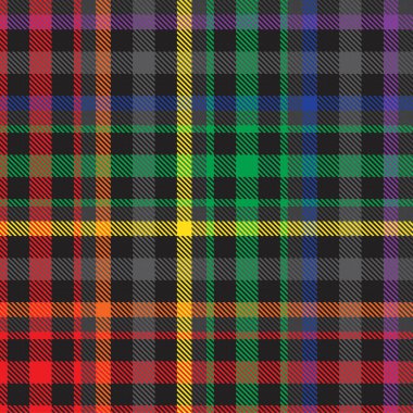 Gökkuşağı Glen Ekose desenli moda tekstil ve grafikleri için uygun kusursuz desen