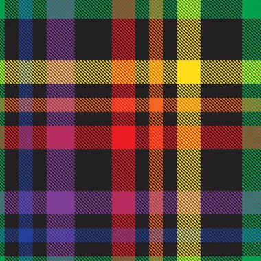 Gökkuşağı Glen Ekose desenli moda tekstil ve grafikleri için uygun kusursuz desen