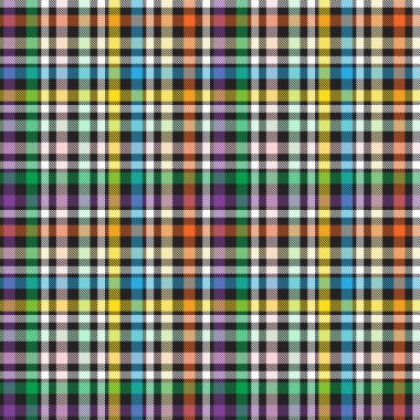 Gökkuşağı Glen Ekose desenli moda tekstil ve grafikleri için uygun kusursuz desen