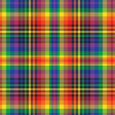 Gökkuşağı Glen Ekose desenli moda tekstil ve grafikleri için uygun kusursuz desen