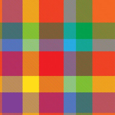 Gökkuşağı Glen Ekose desenli moda tekstil ve grafikleri için uygun kusursuz desen