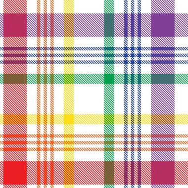 Gökkuşağı Glen Ekose desenli moda tekstil ve grafikleri için uygun kusursuz desen
