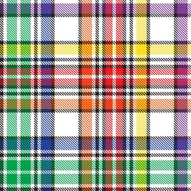 Gökkuşağı Glen Ekose desenli moda tekstil ve grafikleri için uygun kusursuz desen
