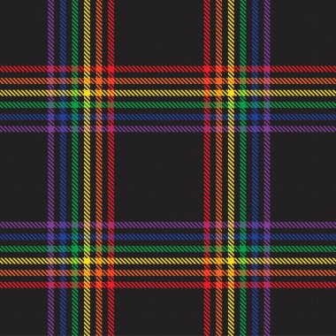 Gökkuşağı Glen Ekose desenli moda tekstil ve grafikleri için uygun kusursuz desen
