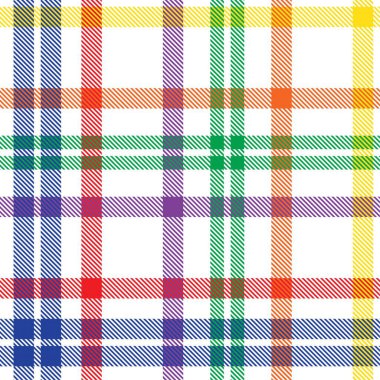 Gökkuşağı Glen Ekose desenli moda tekstil ve grafikleri için uygun kusursuz desen