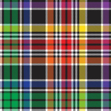 Gökkuşağı Glen Ekose desenli moda tekstil ve grafikleri için uygun kusursuz desen