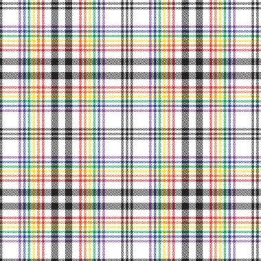 Gökkuşağı Glen Ekose desenli moda tekstil ve grafikleri için uygun kusursuz desen