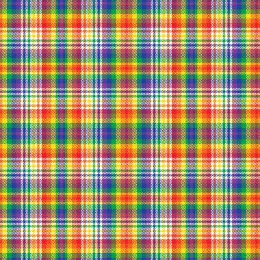 Gökkuşağı Glen Ekose desenli moda tekstil ve grafikleri için uygun kusursuz desen