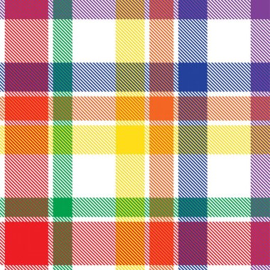 Gökkuşağı Glen Ekose desenli moda tekstil ve grafikleri için uygun kusursuz desen