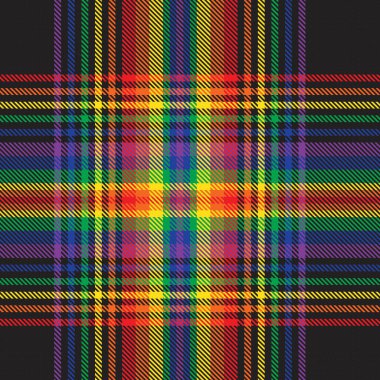 Gökkuşağı Glen Ekose desenli moda tekstil ve grafikleri için uygun kusursuz desen