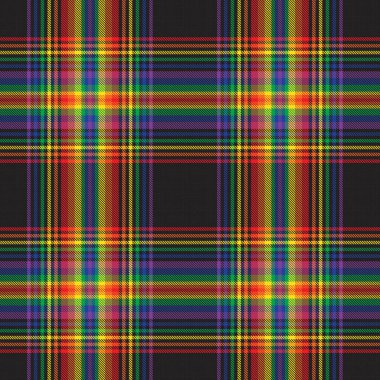 Gökkuşağı Glen Ekose desenli moda tekstil ve grafikleri için uygun kusursuz desen
