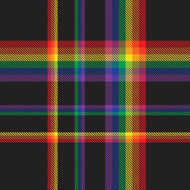 Gökkuşağı Glen Ekose desenli moda tekstil ve grafikleri için uygun kusursuz desen