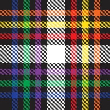 Gökkuşağı Glen Ekose desenli moda tekstil ve grafikleri için uygun kusursuz desen