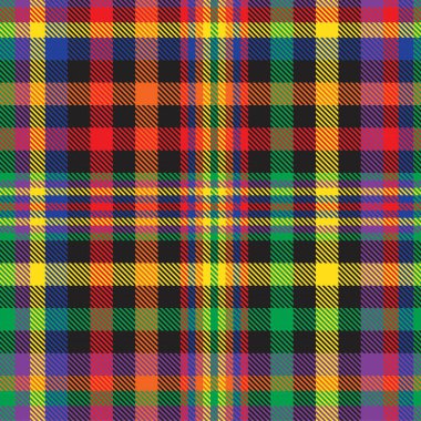 Gökkuşağı Glen Ekose desenli moda tekstil ve grafikleri için uygun kusursuz desen