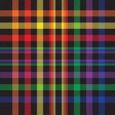 Gökkuşağı Glen Ekose desenli moda tekstil ve grafikleri için uygun kusursuz desen