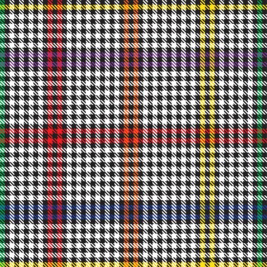 Gökkuşağı Glen Ekose desenli moda tekstil ve grafikleri için uygun kusursuz desen