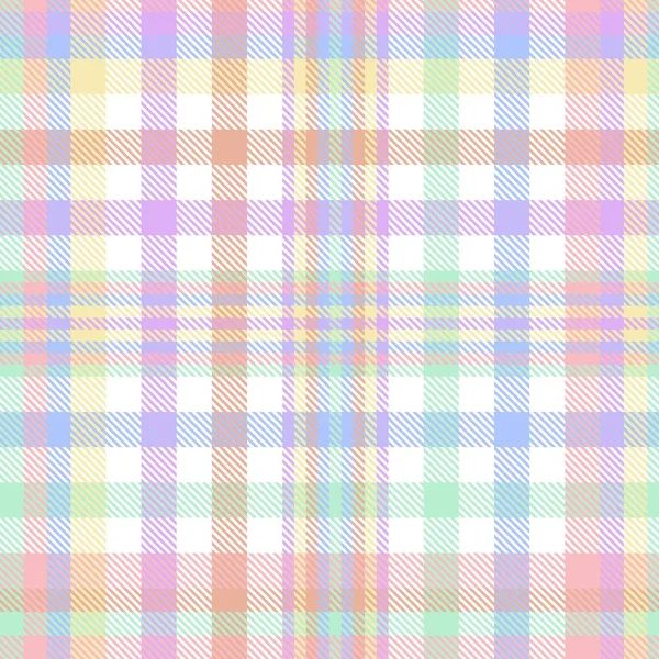 Rainbow Glen Plaid Texturiertes Nahtloses Muster Für Modetextilien Und Grafiken — Stockvektor