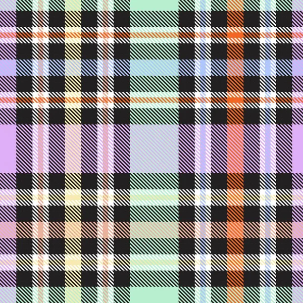 Rainbow Glen Plaid Motif Sans Couture Texturé Adapté Aux Textiles — Image vectorielle