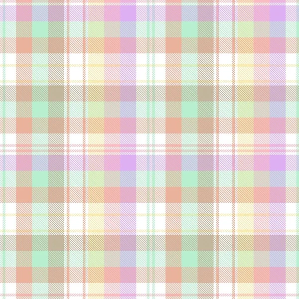 Rainbow Glen Plaid Textuur Naadloos Patroon Geschikt Voor Mode Textiel — Stockvector