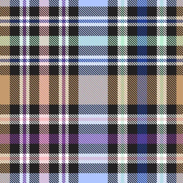 Rainbow Glen Plaid Motif Sans Couture Texturé Adapté Aux Textiles — Image vectorielle