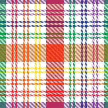 Gökkuşağı Glen Ekose desenli moda tekstil ve grafikleri için uygun kusursuz desen