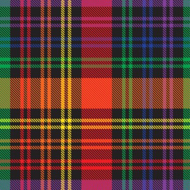 Gökkuşağı Glen Ekose desenli moda tekstil ve grafikleri için uygun kusursuz desen