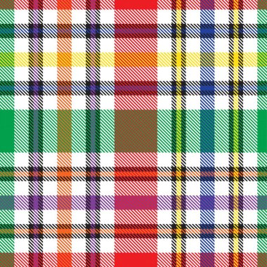 Gökkuşağı Glen Ekose desenli moda tekstil ve grafikleri için uygun kusursuz desen
