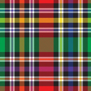 Gökkuşağı Glen Ekose desenli moda tekstil ve grafikleri için uygun kusursuz desen