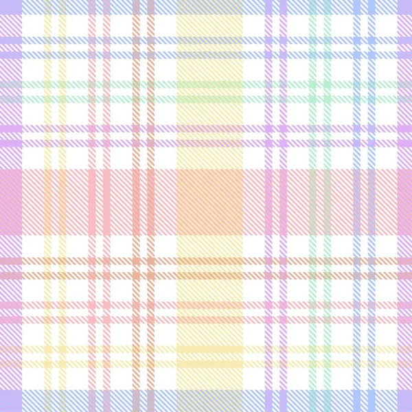 Rainbow Glen Plaid Motif Sans Couture Texturé Adapté Aux Textiles — Image vectorielle