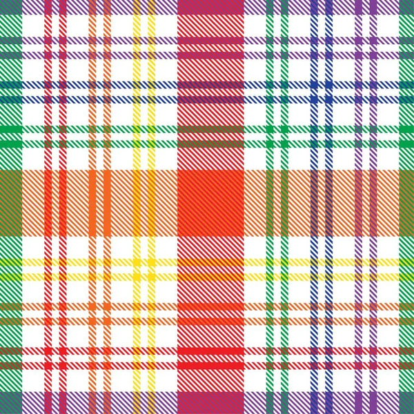 Rainbow Glen Xadrez Texturizado Padrão Sem Costura Adequado Para Têxteis — Vetor de Stock