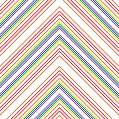 Gökkuşağı sembolü köşegen çizgili desensiz arka plan moda tekstil ve grafikleri için uygun