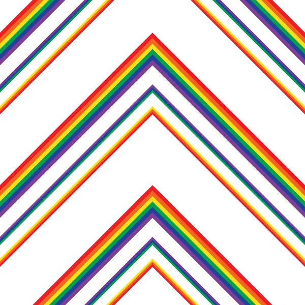 Rainbow Chevron Диагональ Полосатый Бесшовный Фон Шаблона Подходит Моды Текстиля — стоковый вектор