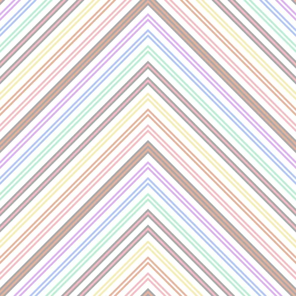 Rainbow Chevron Diagonal Striped Seamless Pattern Background Suitable Fashion Textiles — Stock Vector