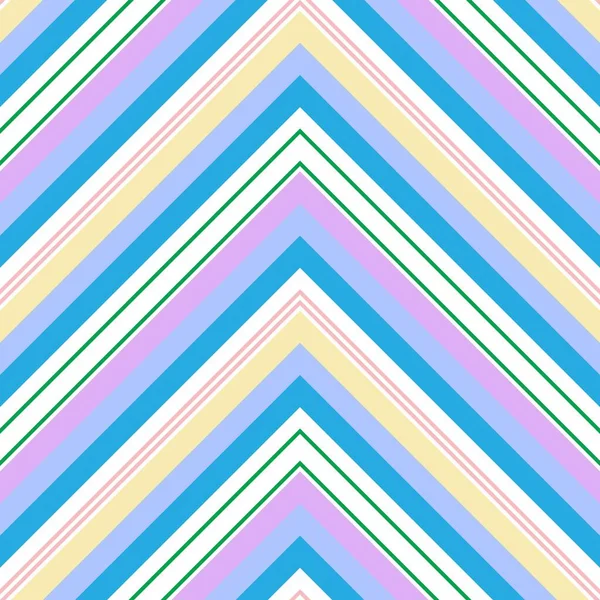 Rainbow Chevron Diagonal Striped Seamless Pattern Background Suitable Fashion Textiles — Stock Vector